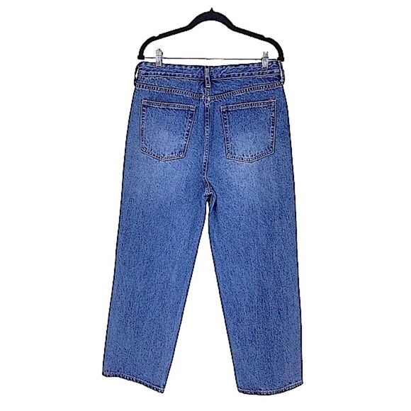 Jack High Rise Ankle Straight Leg Rhinestone Embellished Blue Jeans Size 32 - Picture 8 of 13